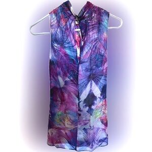 Anne Klein Collection 🦋 100% Silk Blouse NWT